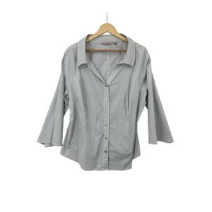 Laurie Felt Button Down Shirt Womens 2X Business Career Corpcore Classic Work